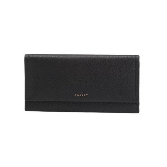 RADLEY LONDON Black Leather Oak Street Large Flapover Wallet - Picture 1 of 2